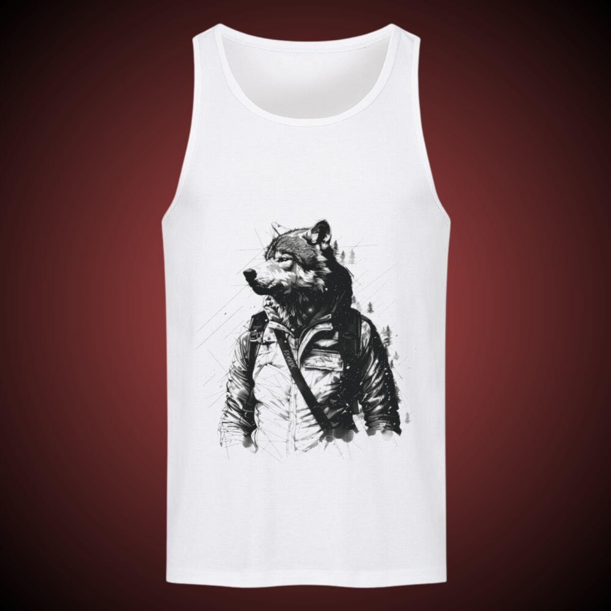 Hiking Wolf - Tanktop Frontprint