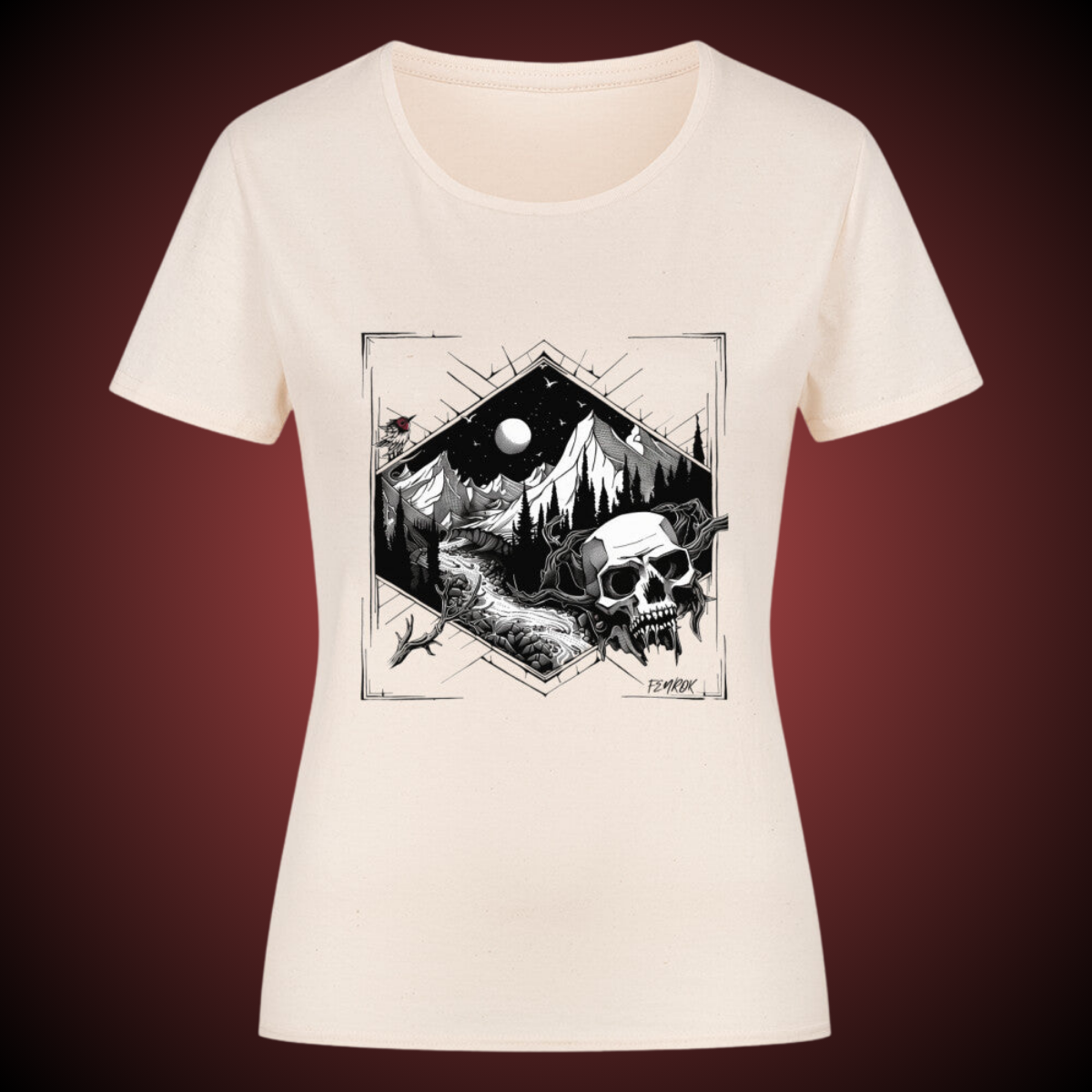 Skull n Mountains - Classic Organic Shirt Women