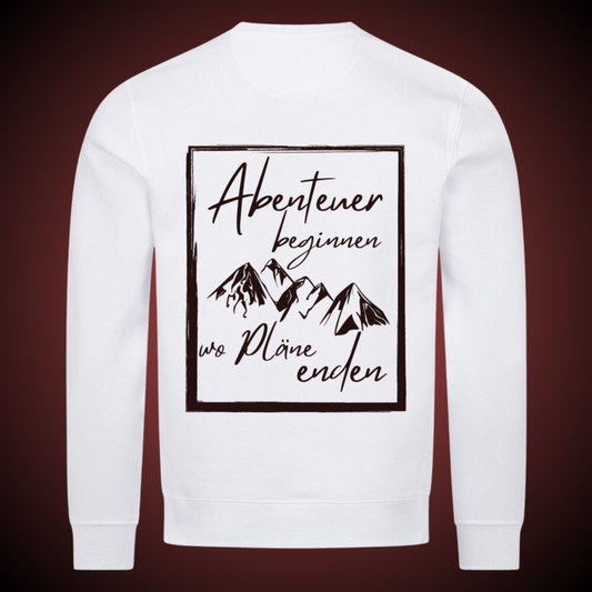 Abenteuer black - Sweatshirt Backprint
