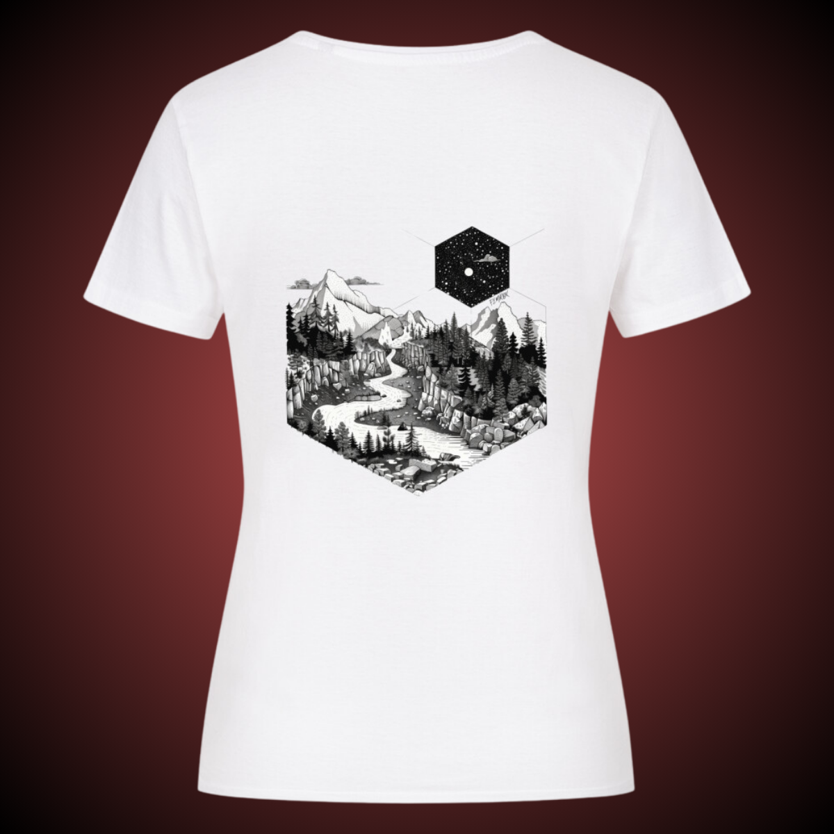 Wilderness - Damen Shirt Backprint