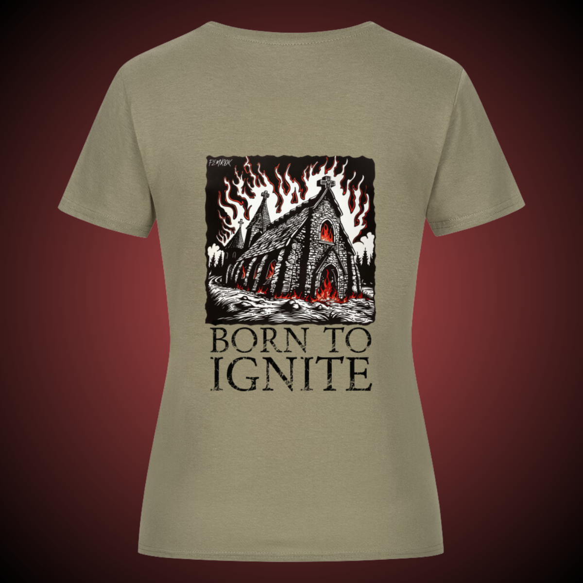 Born To Ignite - Damen Shirt Backprint