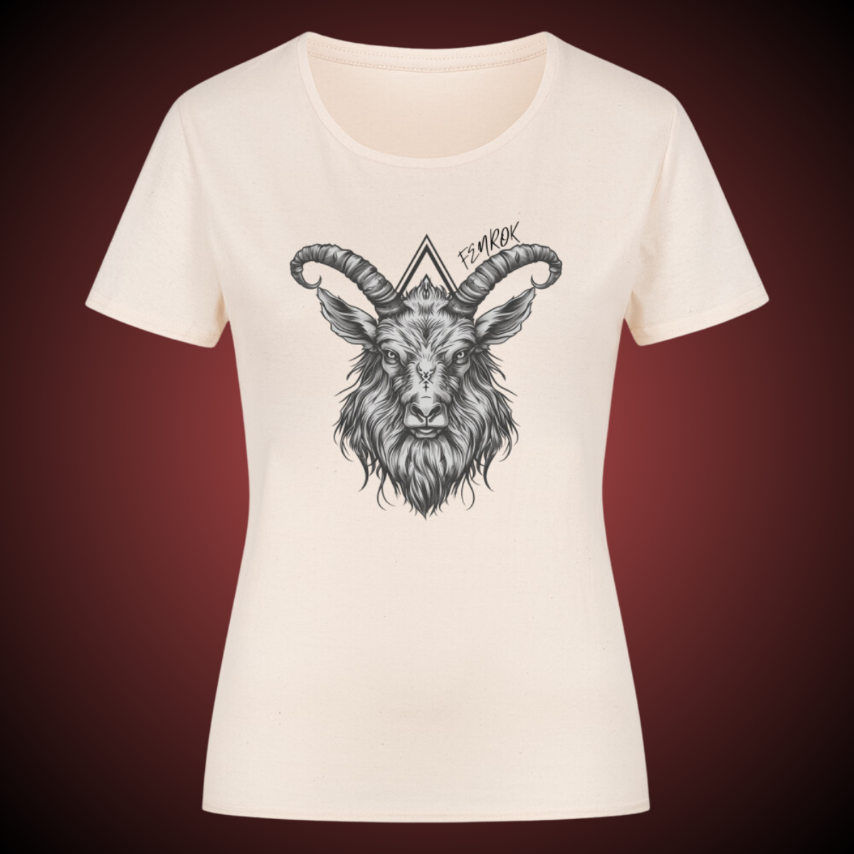 Viking Goat - Damen Shirt Frontprint