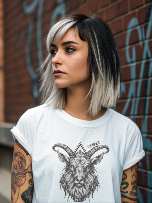 Viking Goat - Damen Shirt Frontprint