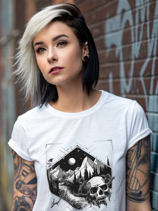 Skull n Mountains - Classic Organic Shirt Women
