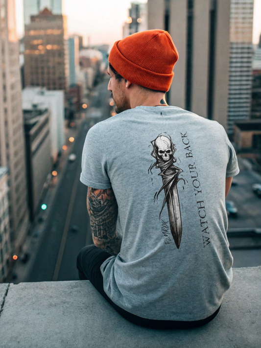 Watch your back  - Herren Shirt Backprint