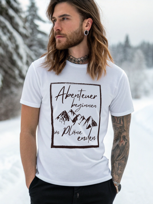 Abenteuer - Herren Shirt Frontprint