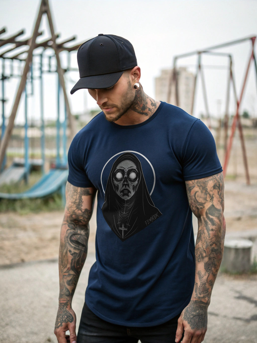 The Nun - Herren Shirt Frontprint