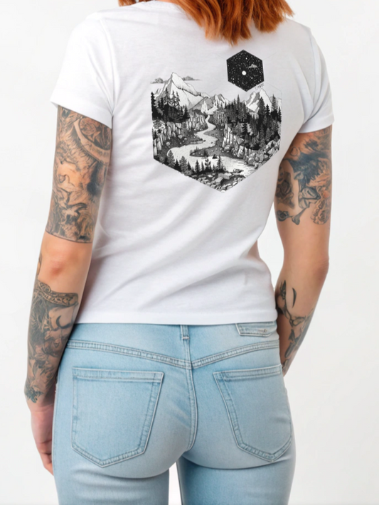 Wilderness - Damen Shirt Backprint